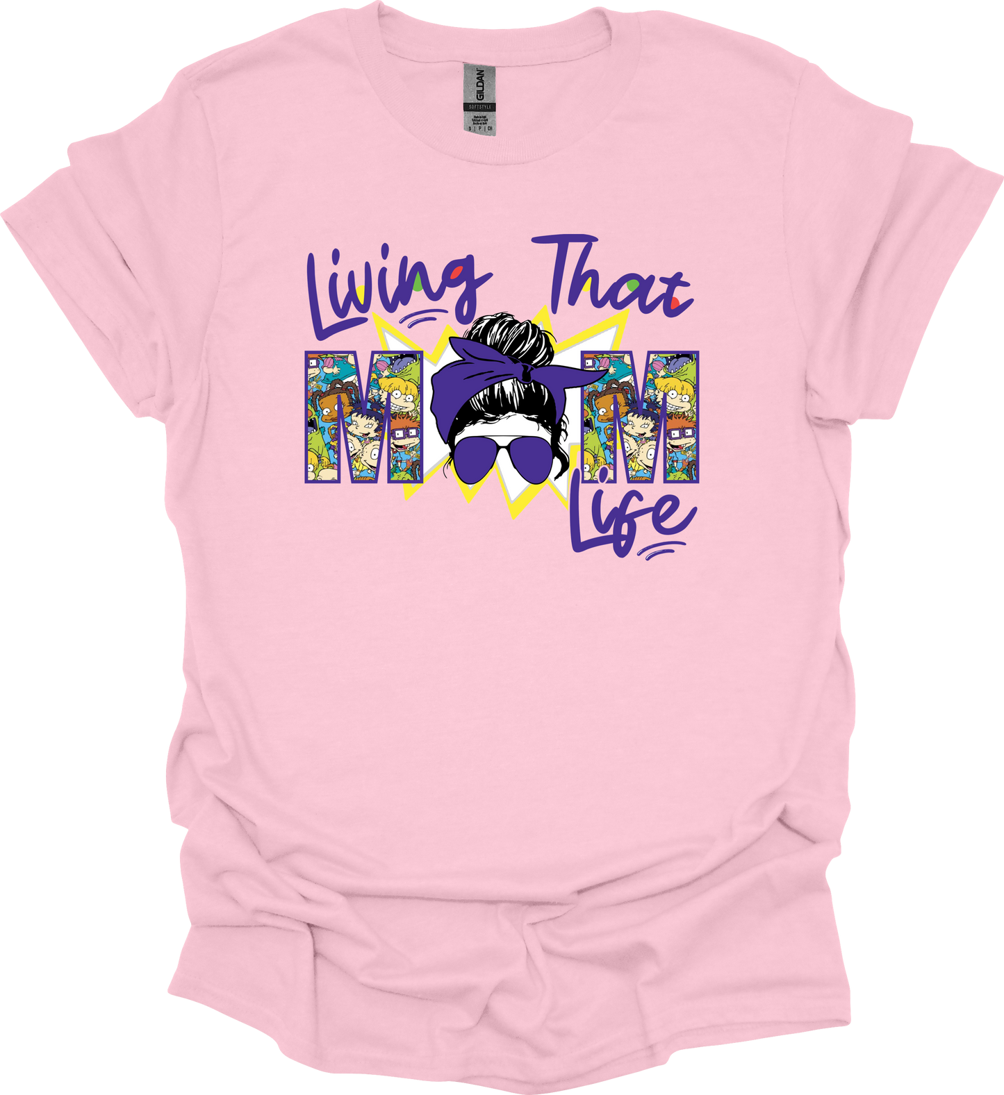 ᴀᴅᴜʟᴛ Living That Mom Life RR Tee (Multiple Color Options Available)