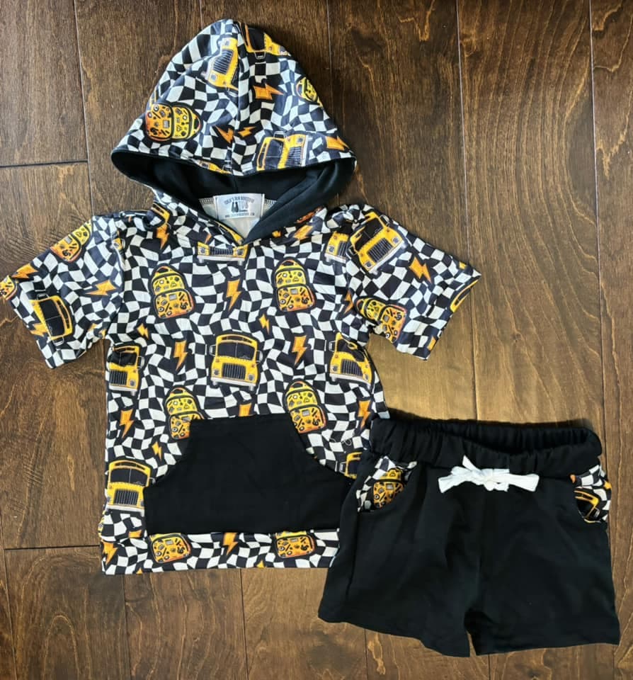 8-9 School Bus Checks TDB Exclusive *CLOSEOUT SALE*