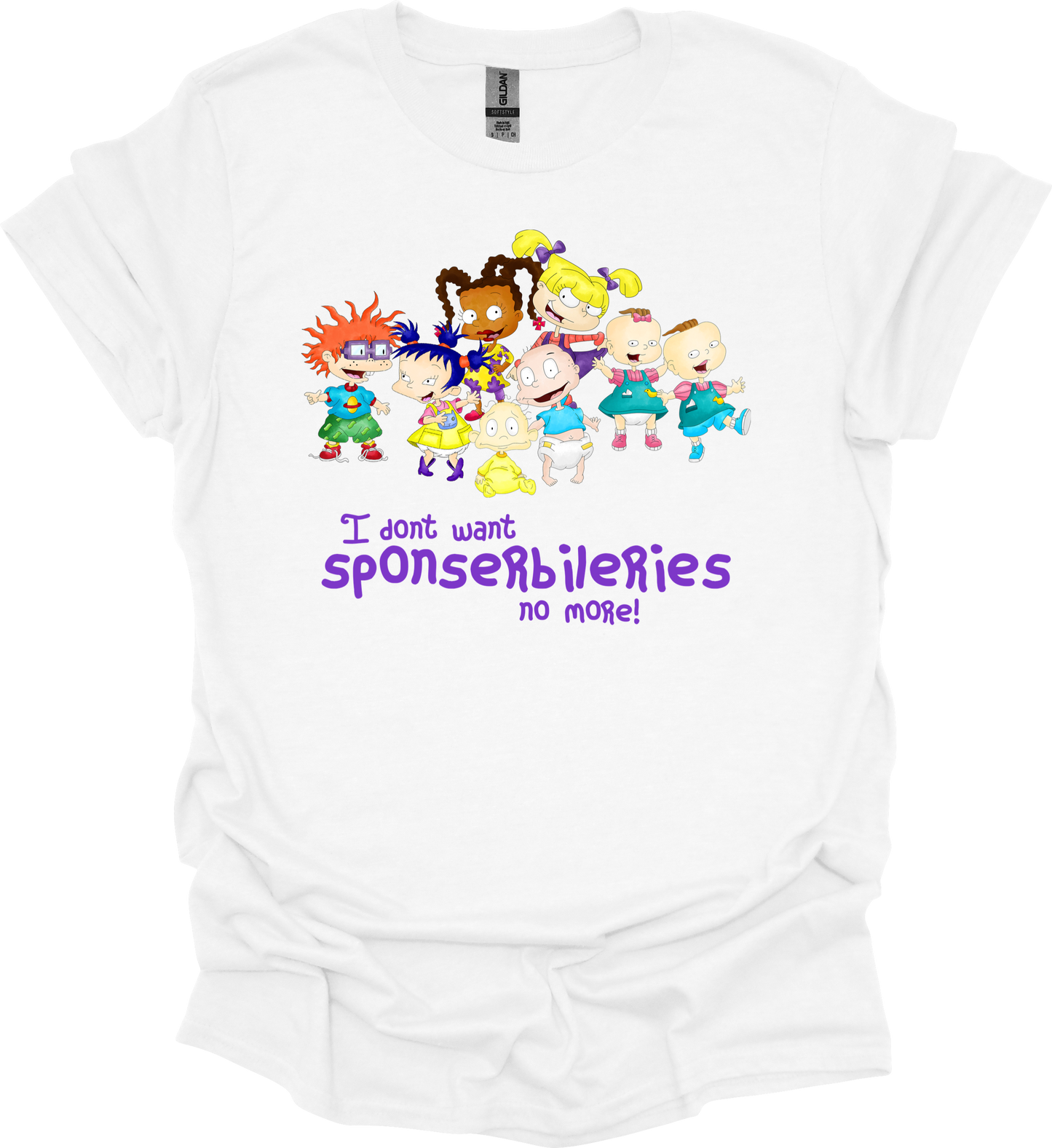 ᴀᴅᴜʟᴛ I Don't Want Sponserbileries Tee (Multiple Color Options Available)