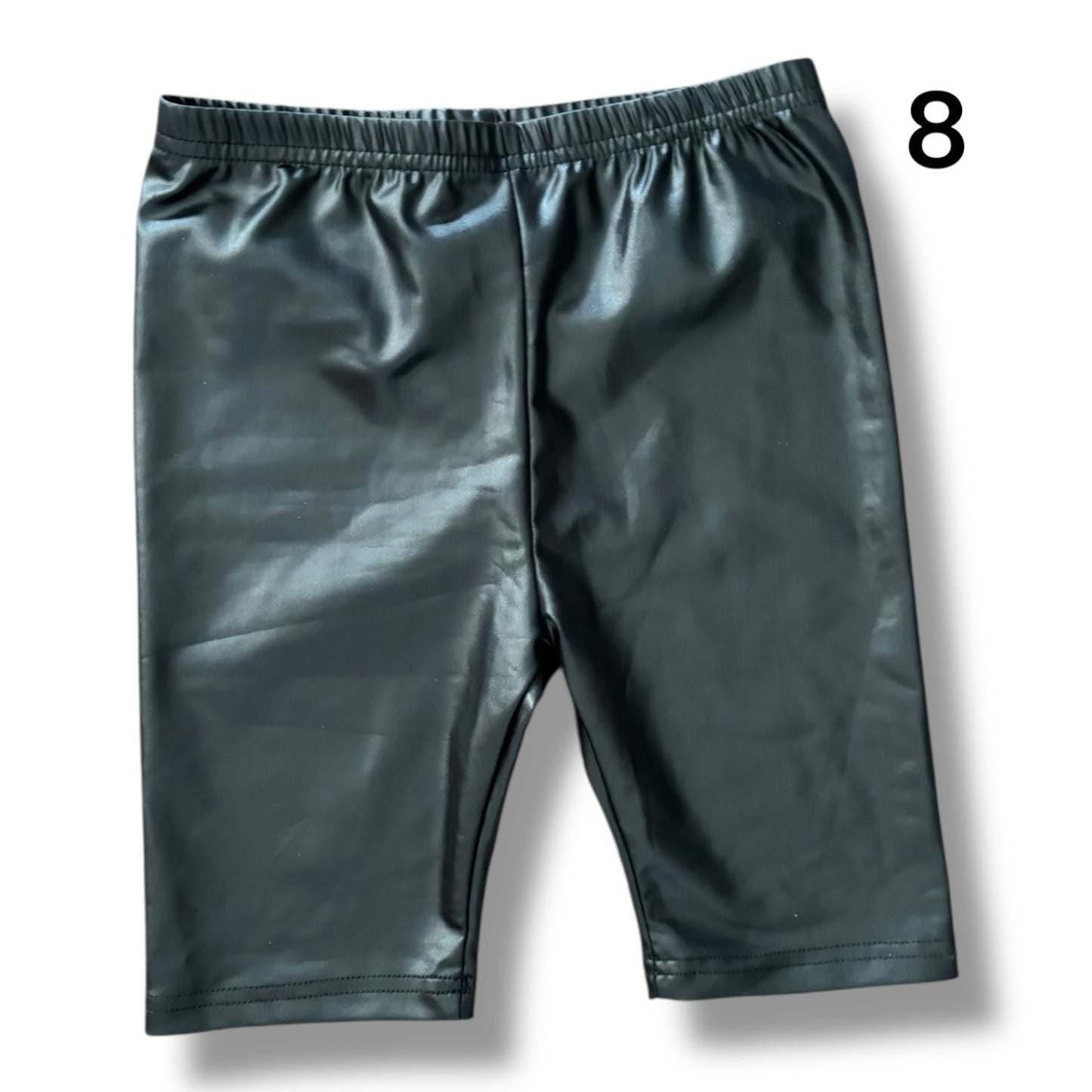 8 Years Faux Leather Biker Shorts *CLOSEOUT SALE*