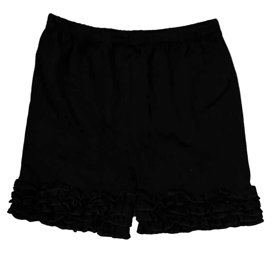 10-12 Black Ruffle Shorts *CLOSEOUT SALE*