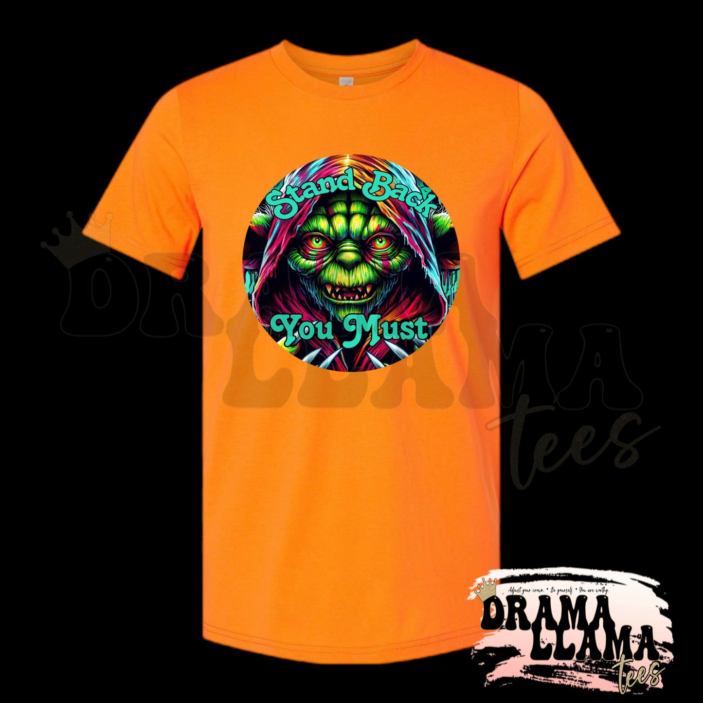 Adult Spooky Drop 1 Tees- NEON ORANGE