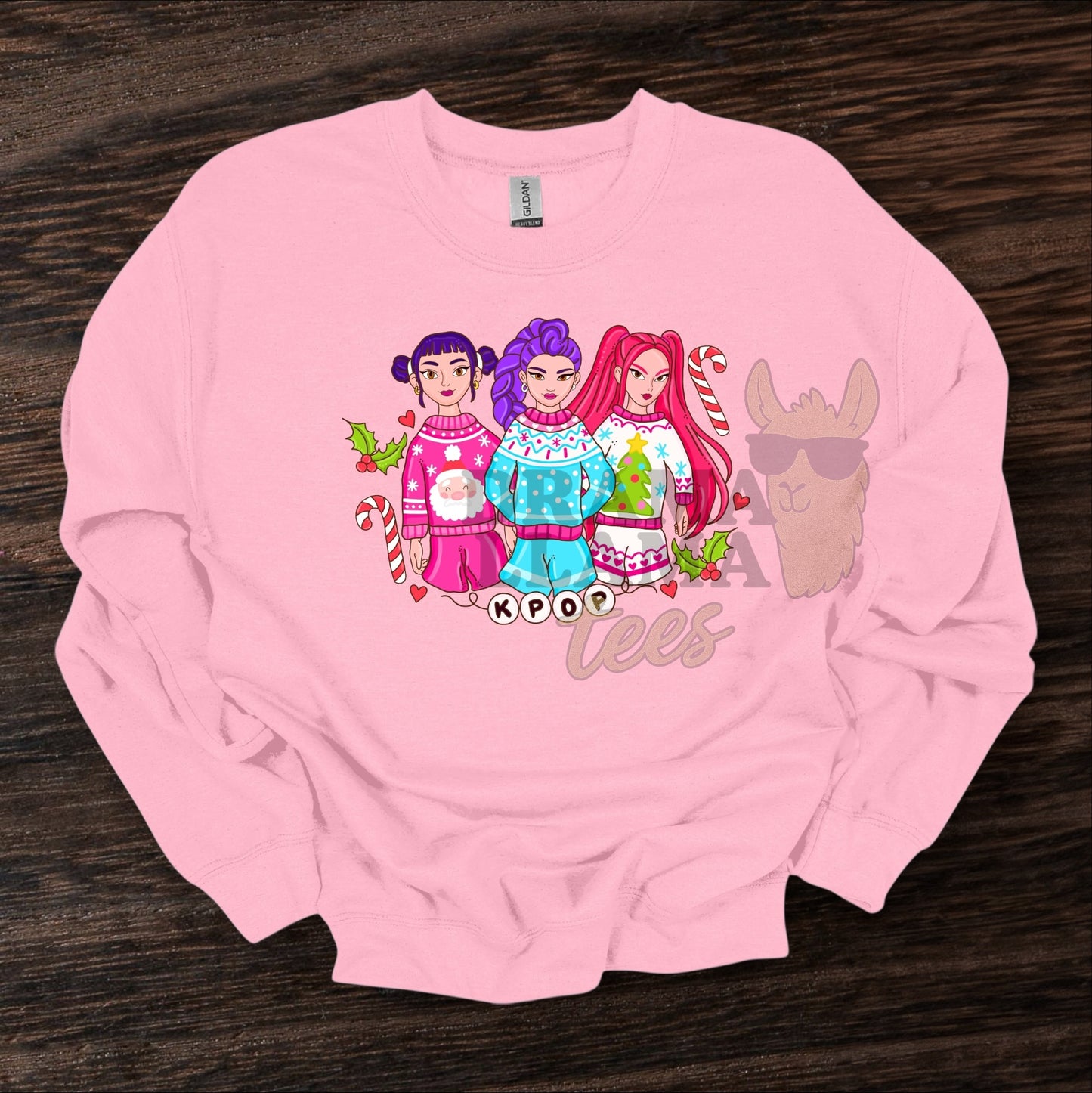 K💥 Christmas Collab Tees/Sweatshirt (Multiple Color Options!): DLTPO