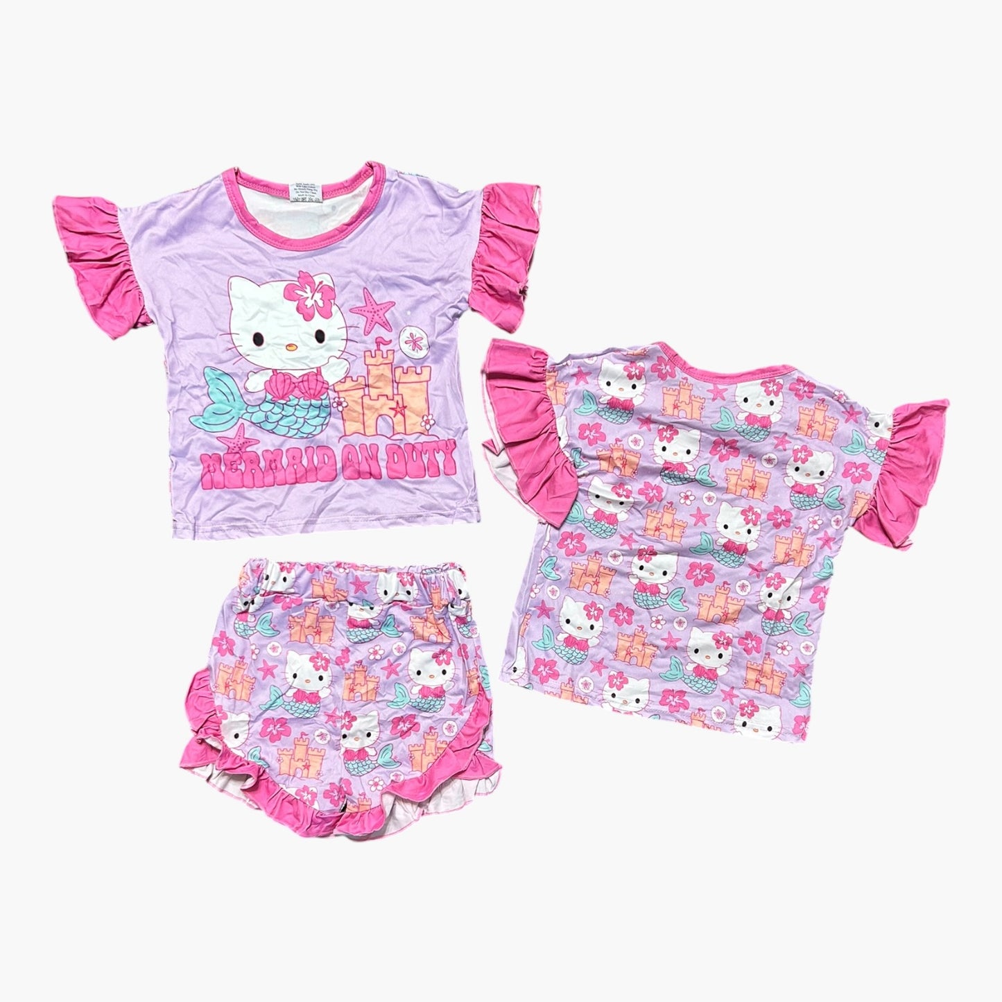2T 3T 5-6 (2) HKitty Mermaid Set *Ready to Ship!*