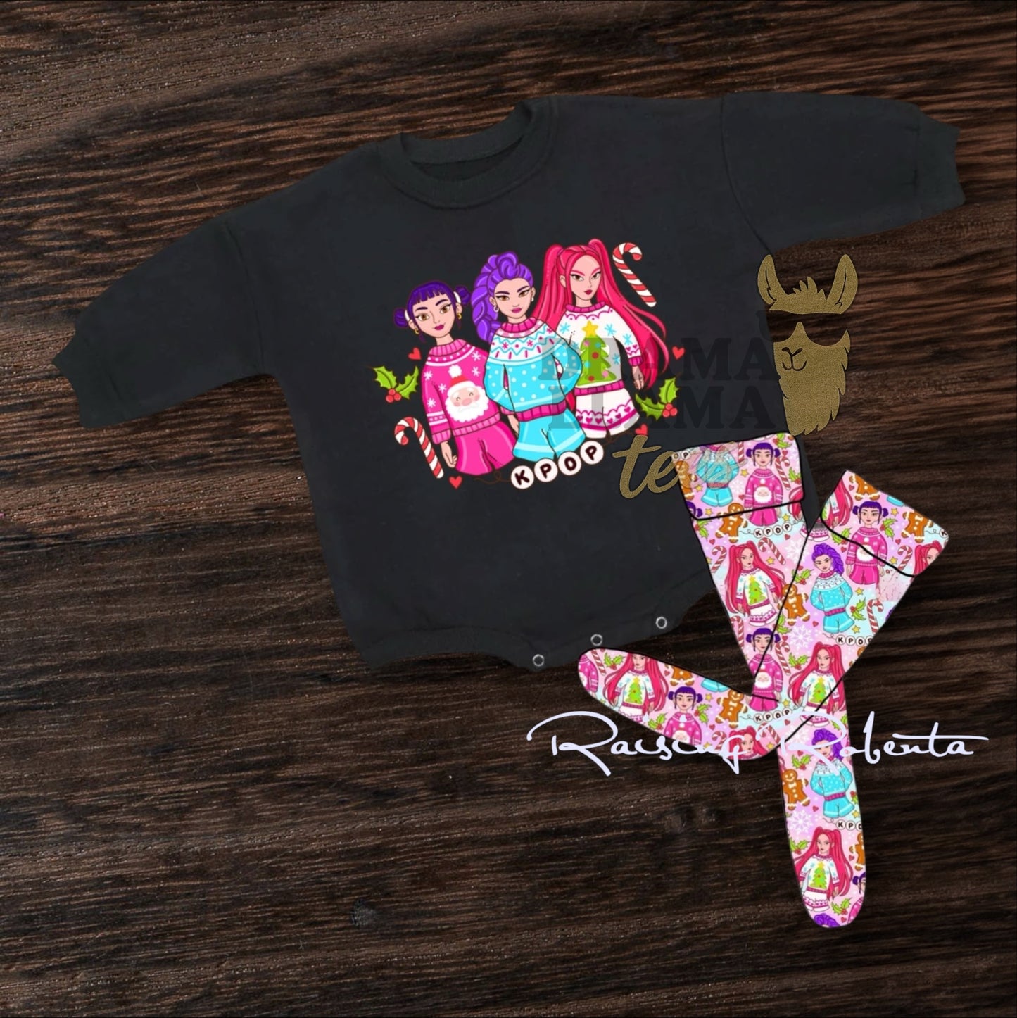 K💥 Christmas Collab Sweatshirt Rompers (Oversized)