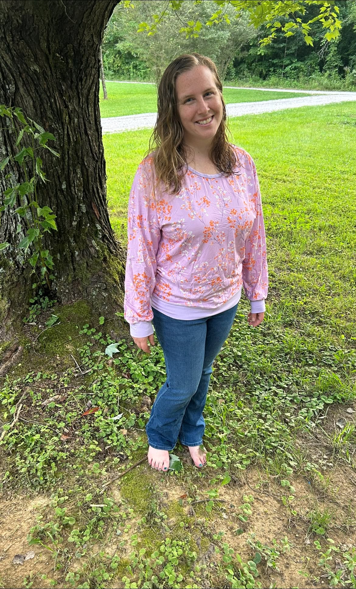 Adult Large (TTS) Fall Floral Dolman Exclusive *Ready to Ship!*