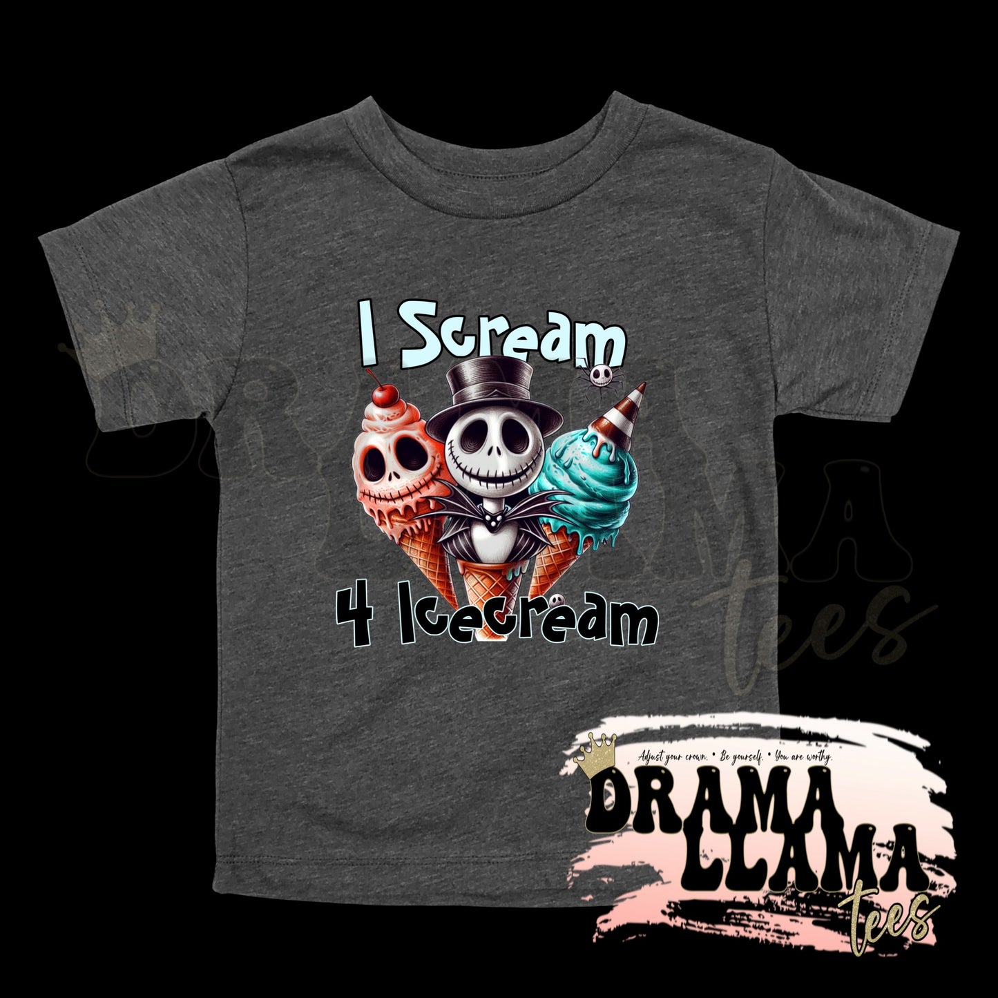 Toddler Spooky Drop 1 Tees- SLATE