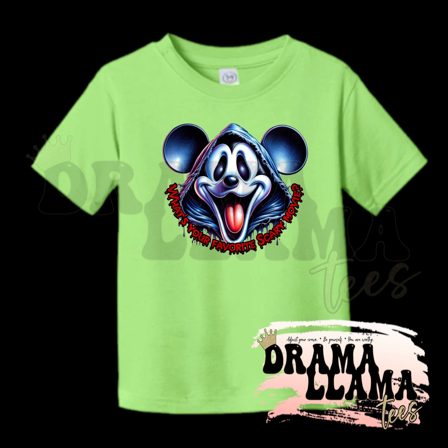 Toddler Spooky Drop 1 Tees- KEY LIME