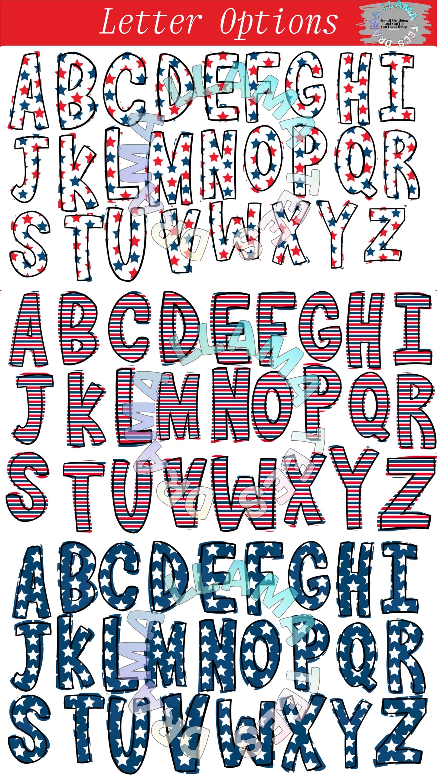 Fourth of July Name Tees *multiple color and pattern options*