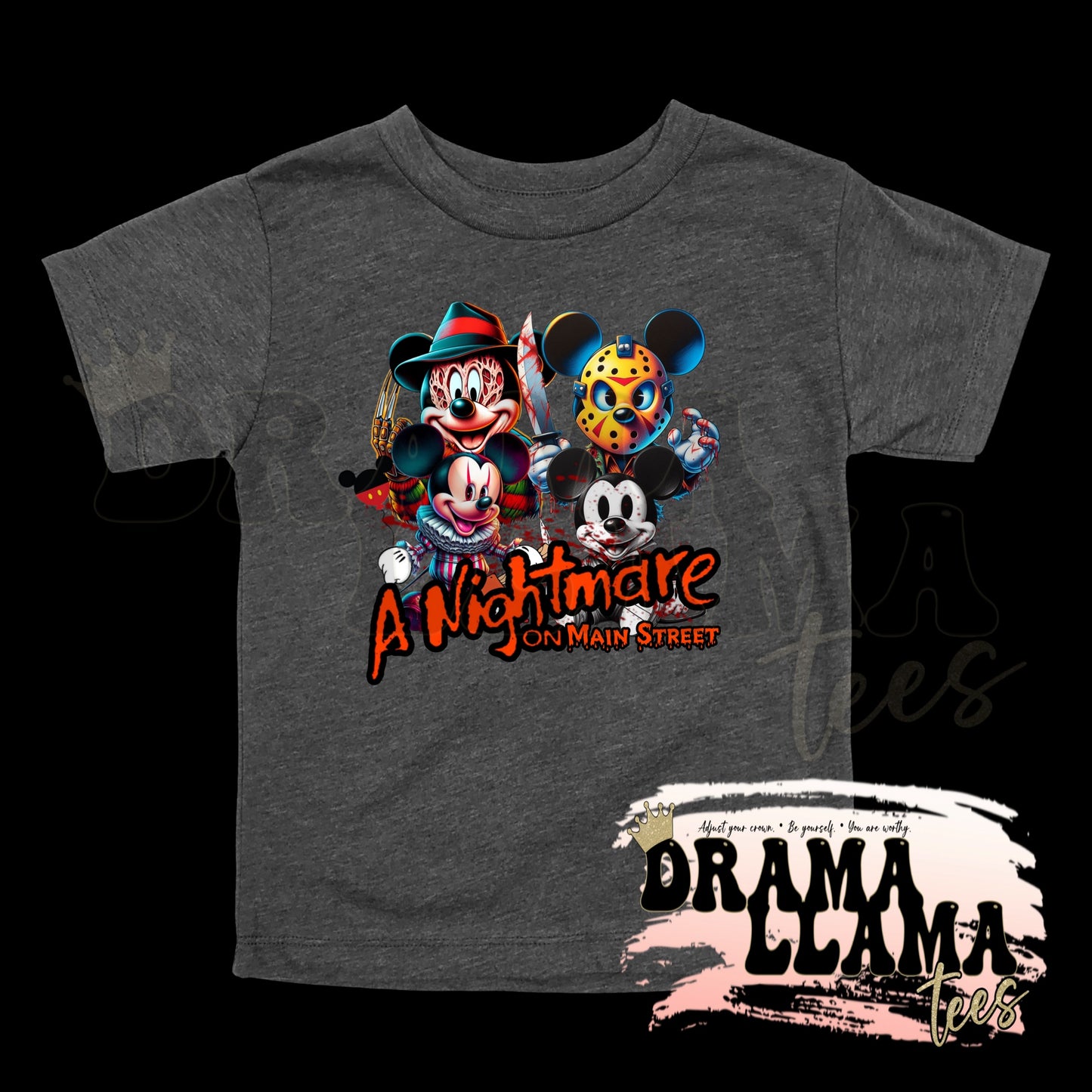 Toddler Spooky Drop 1 Tees- SLATE