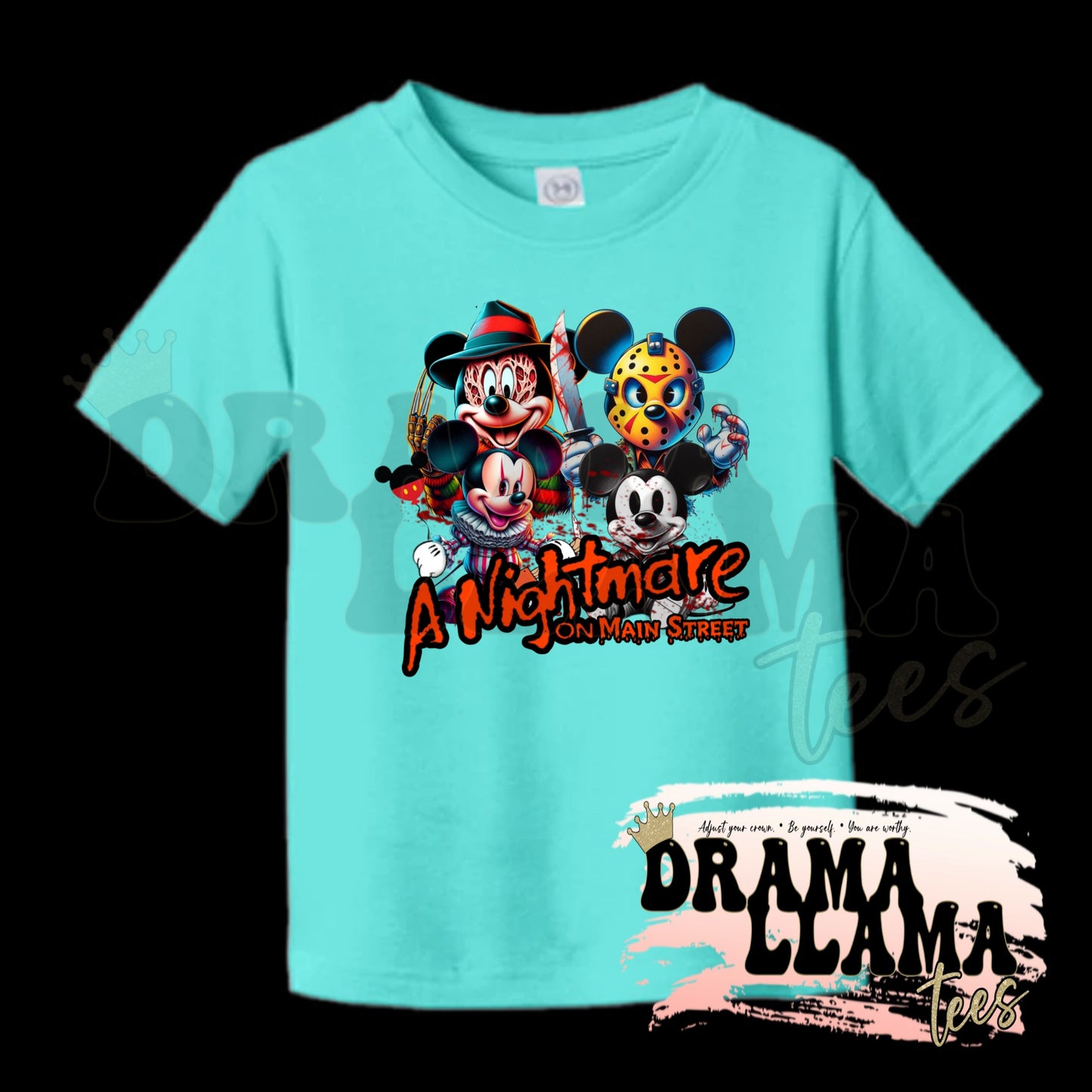 Toddler Spooky Drop 1 Tees- CARRIBEAN