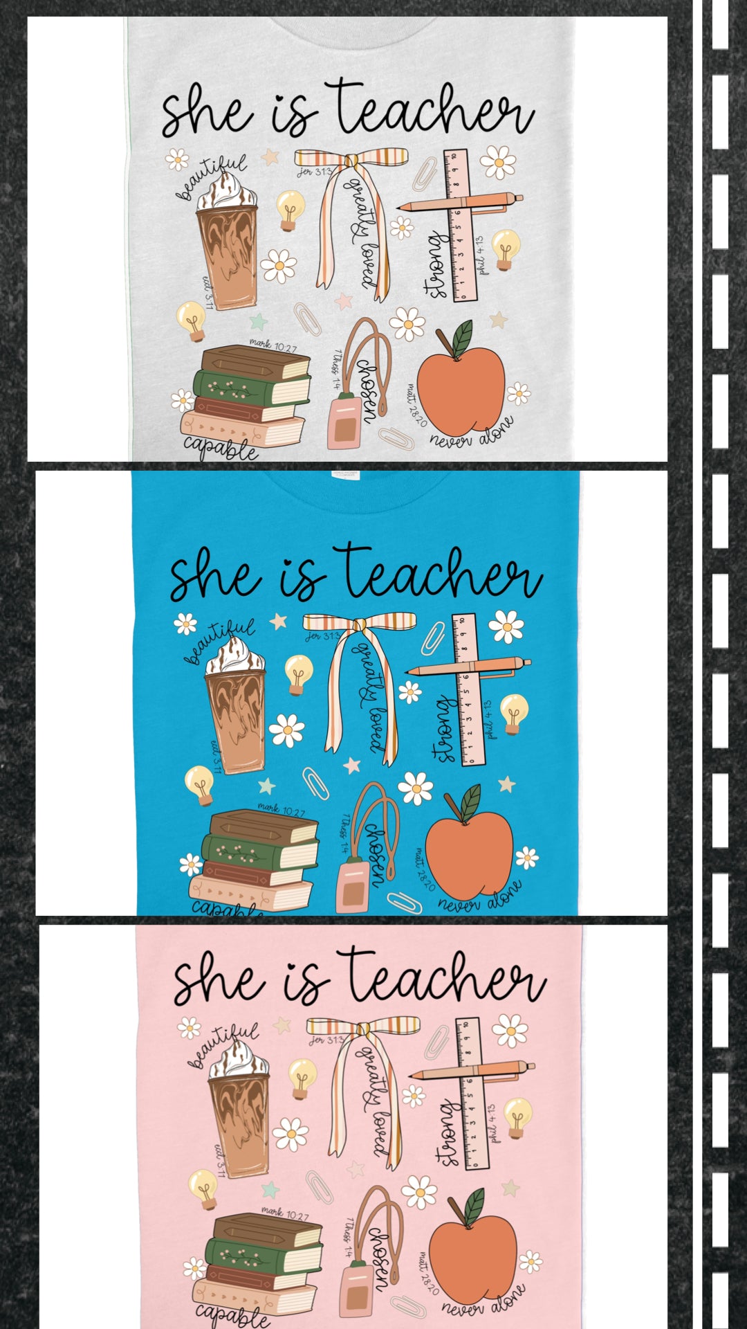 She is Teacher Religious Affirmations Tee
