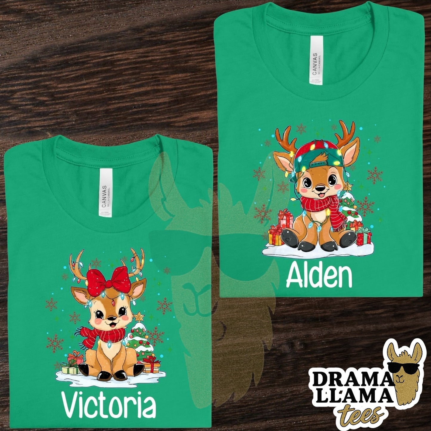 Reindeer Personalized Tee: Drama Llama Tuesday Deals
