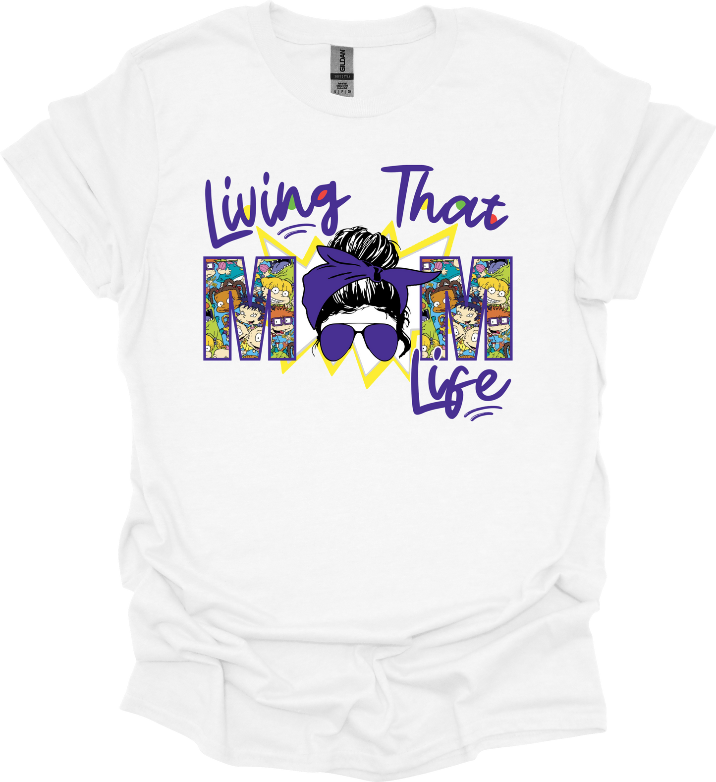 ᴀᴅᴜʟᴛ Living That Mom Life RR Tee (Multiple Color Options Available)