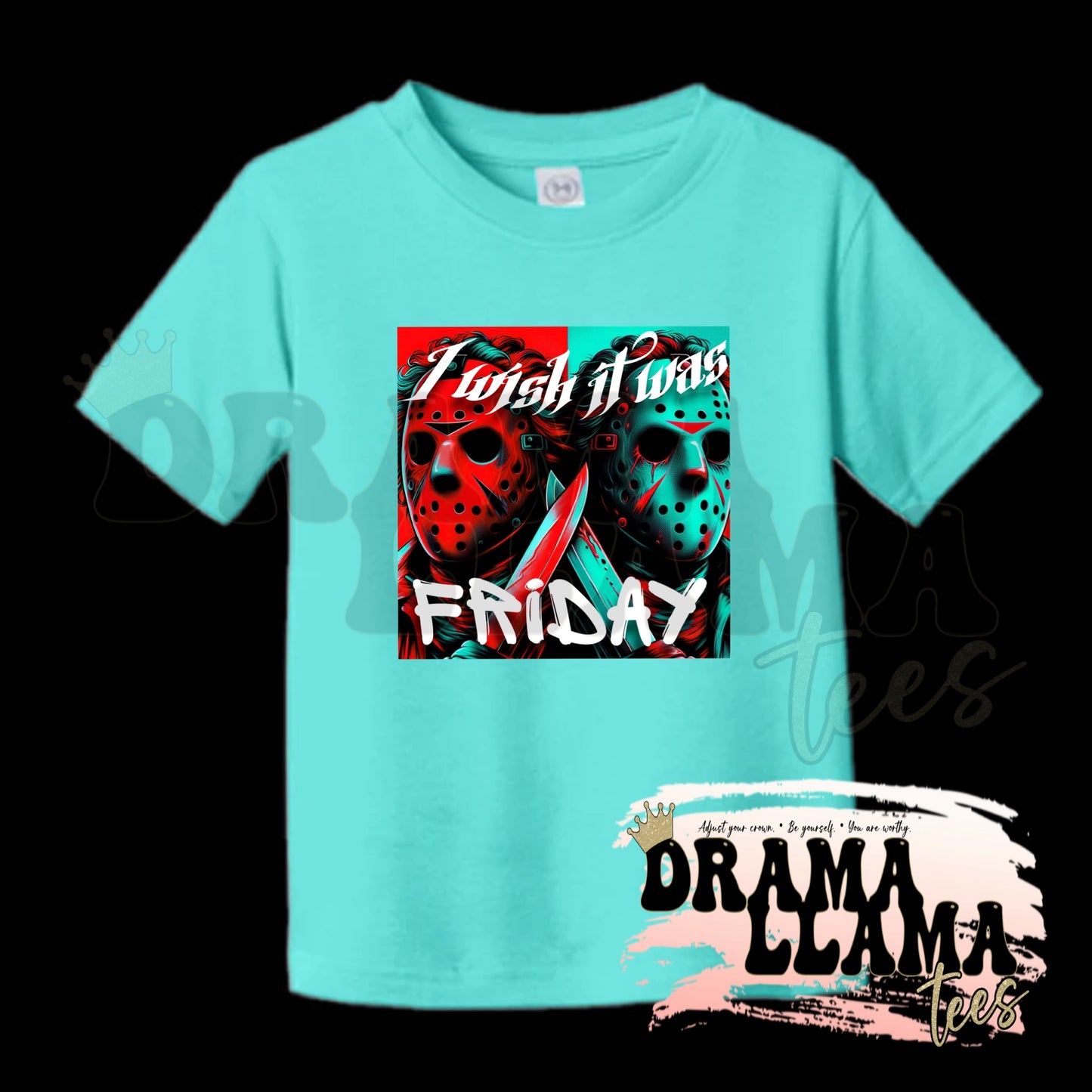 Toddler Spooky Drop 1 Tees- CARRIBEAN