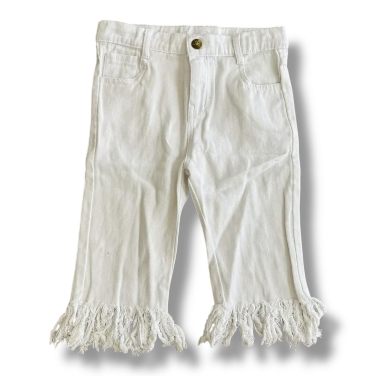 7Y Distressed Denim Capris *CLOSEOUT SALE*