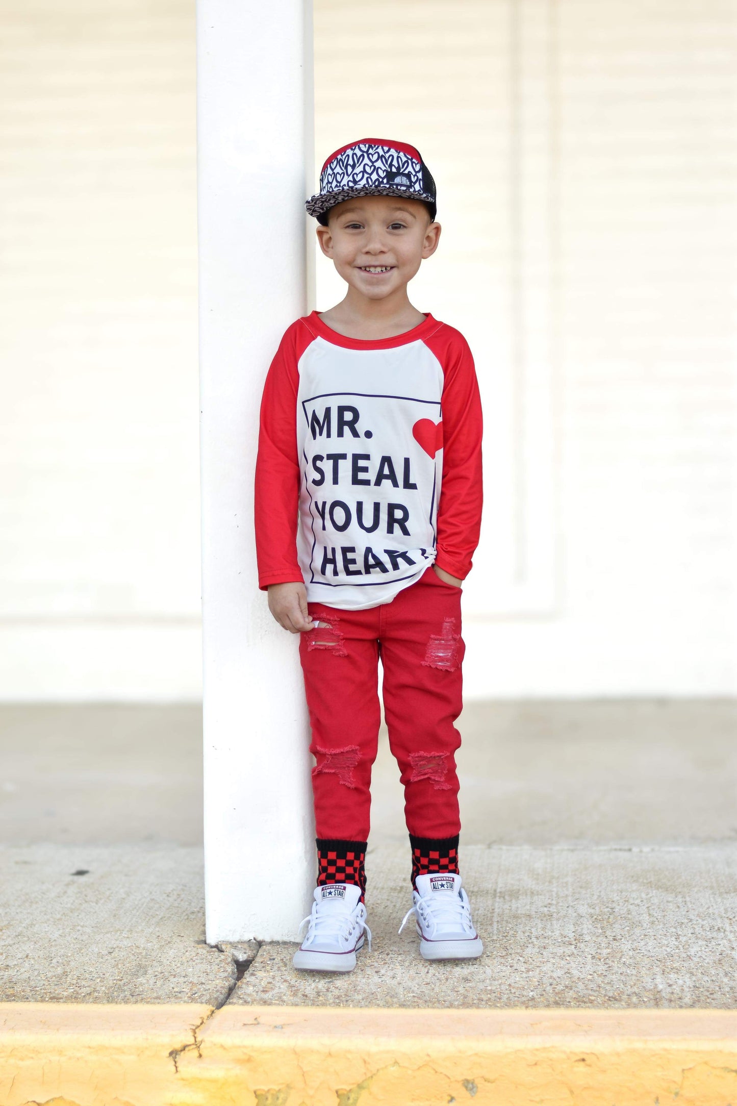 2T 3T 6-7T Mr Steal Your Heart Long Sleeve Tee *CLOSEOUT SALE*