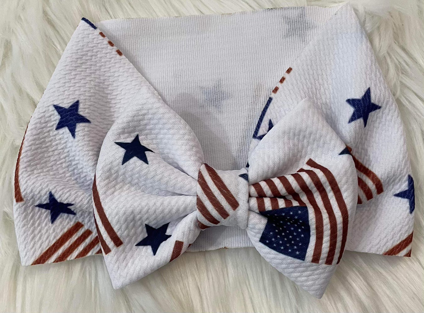 2 in stock! Fourth of July Headwrap with Bow *CLOSEOUT SALE*