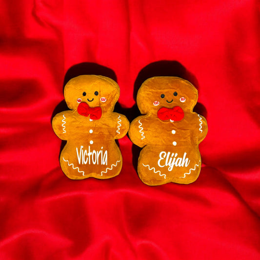 5.5-6.5" Gingerbread Personalized Plush!