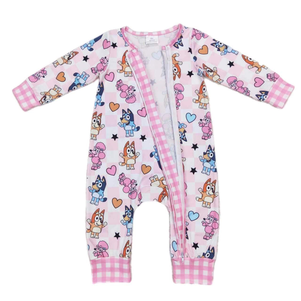 ᴡᴇᴇᴋʟʏ ᴘʀᴇ ᴏʀᴅᴇʀ Valentine's Day For Real Life Pink Checks and Hearts Zippie