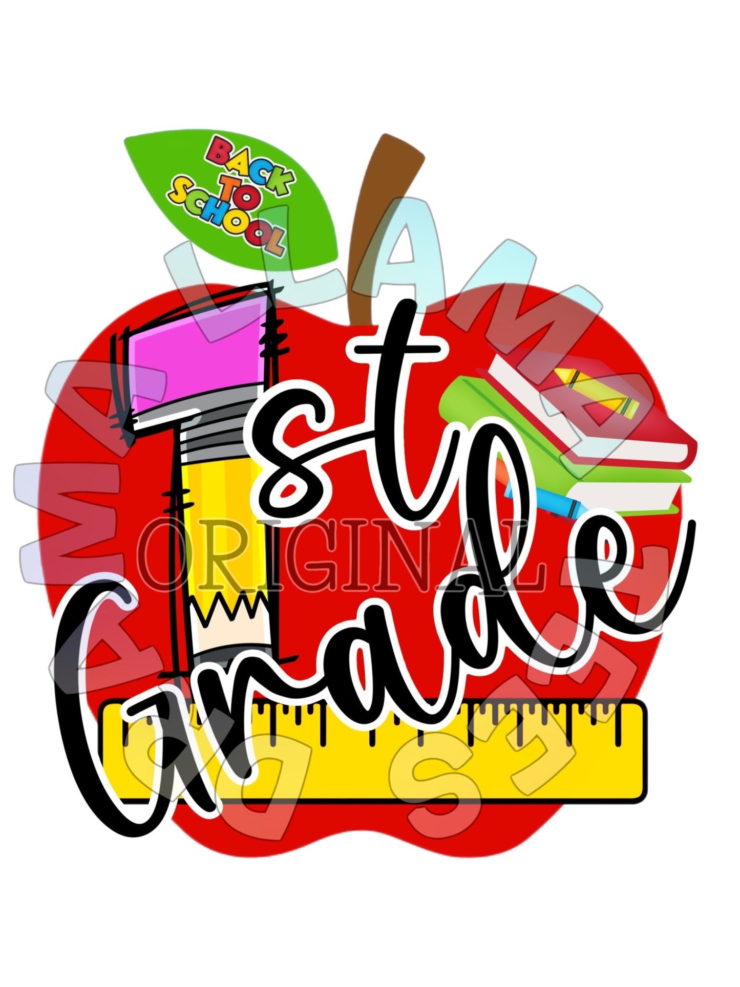 *Any Grade* Drama Llama Original Back to School Tees | Apple Grades with Cursive *multiple color options* - Toria's Den Boutique | Drama Llama Tees