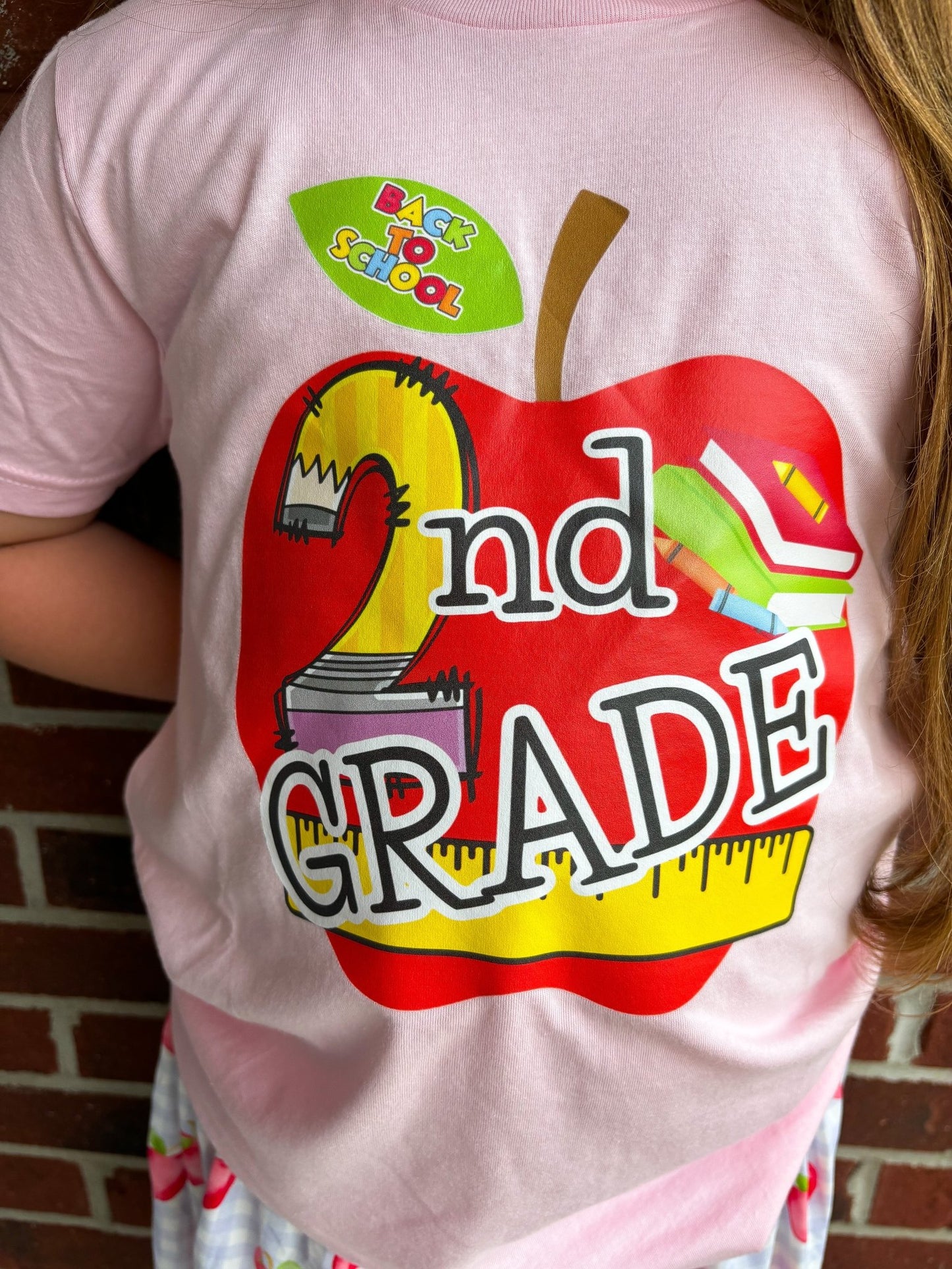 *Any Grade* Drama Llama Original Back to School Tees | Apple Grades with Cursive *multiple color options* - Toria's Den Boutique | Drama Llama Tees