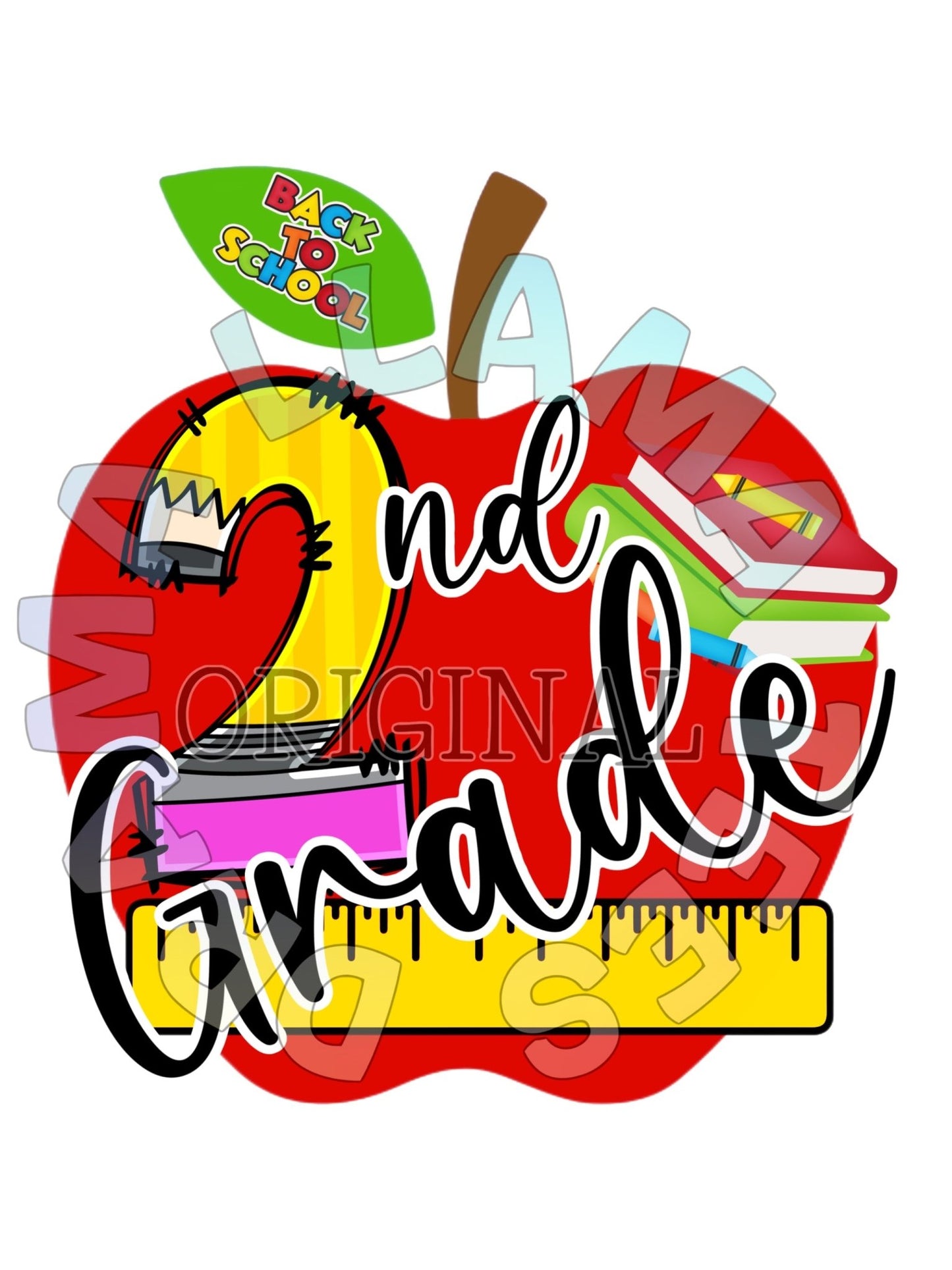 *Any Grade* Drama Llama Original Back to School Tees | Apple Grades with Cursive *multiple color options* - Toria's Den Boutique | Drama Llama Tees