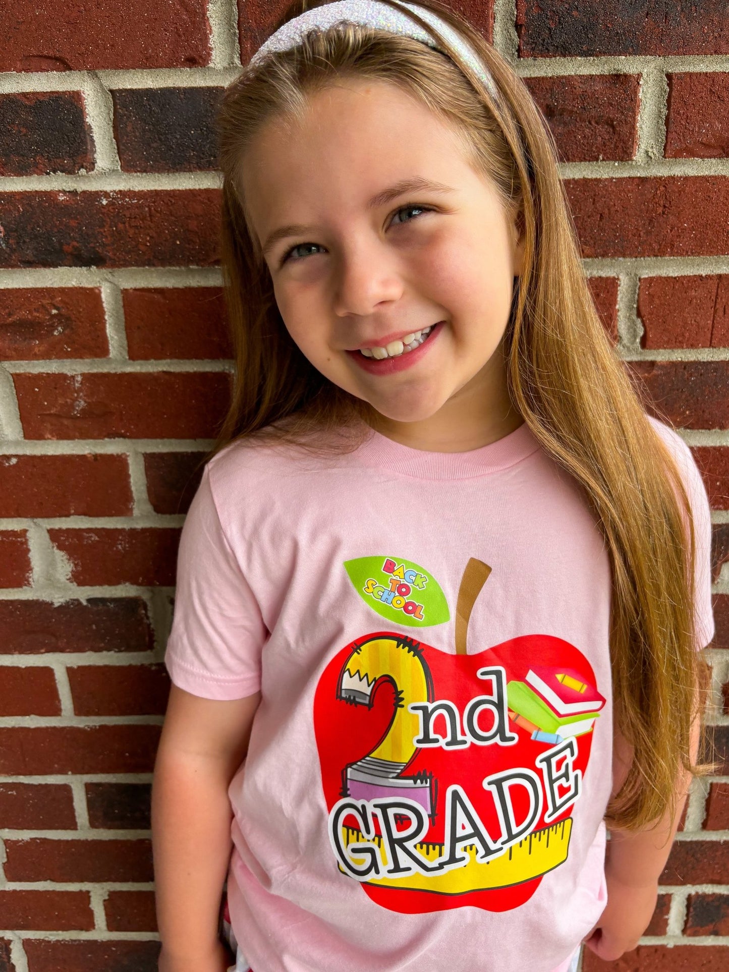 *Any Grade* Drama Llama Original Back to School Tees | Apple Grades with Cursive *multiple color options* - Toria's Den Boutique | Drama Llama Tees