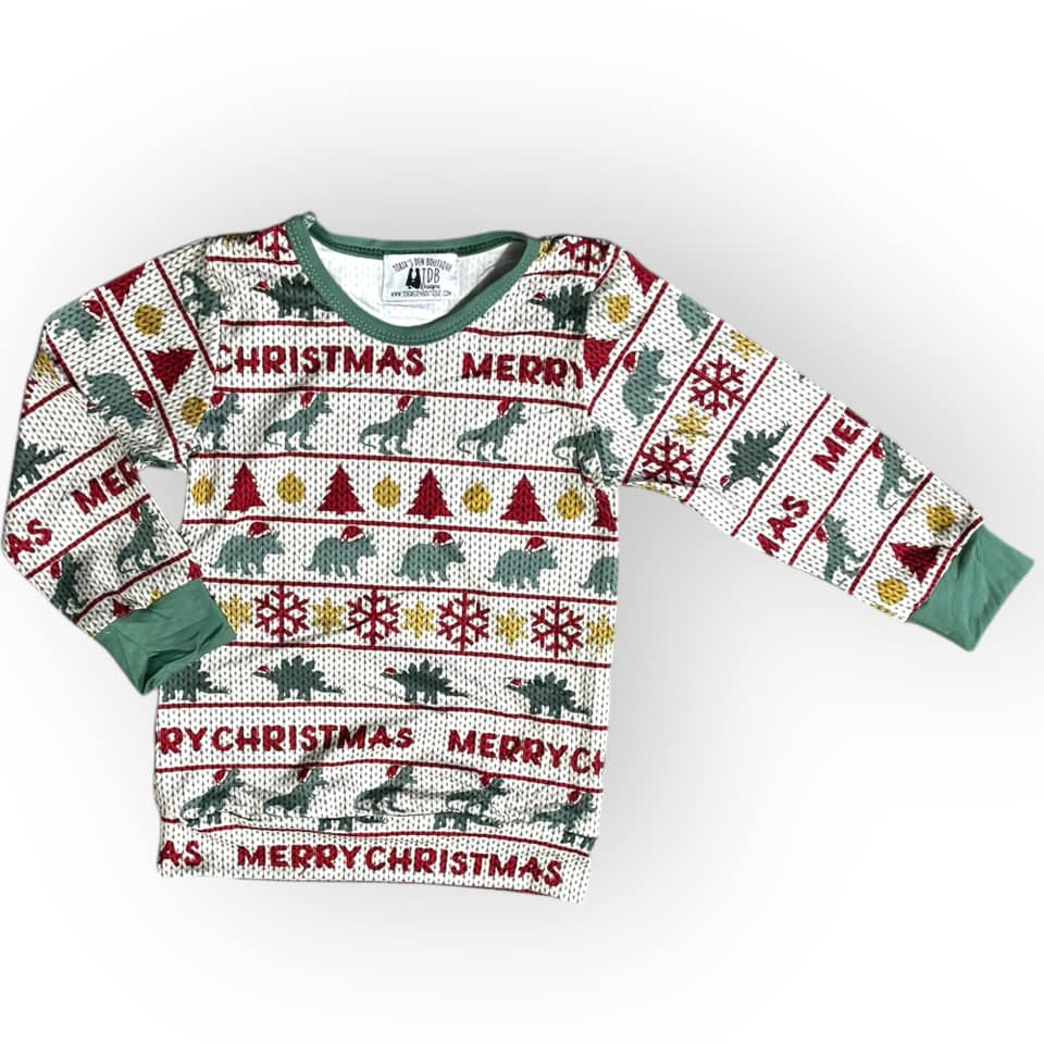 3T Faux Ugly Christmas Sweater Dinos Exclusive Tee *CLOSEOUT SALE*