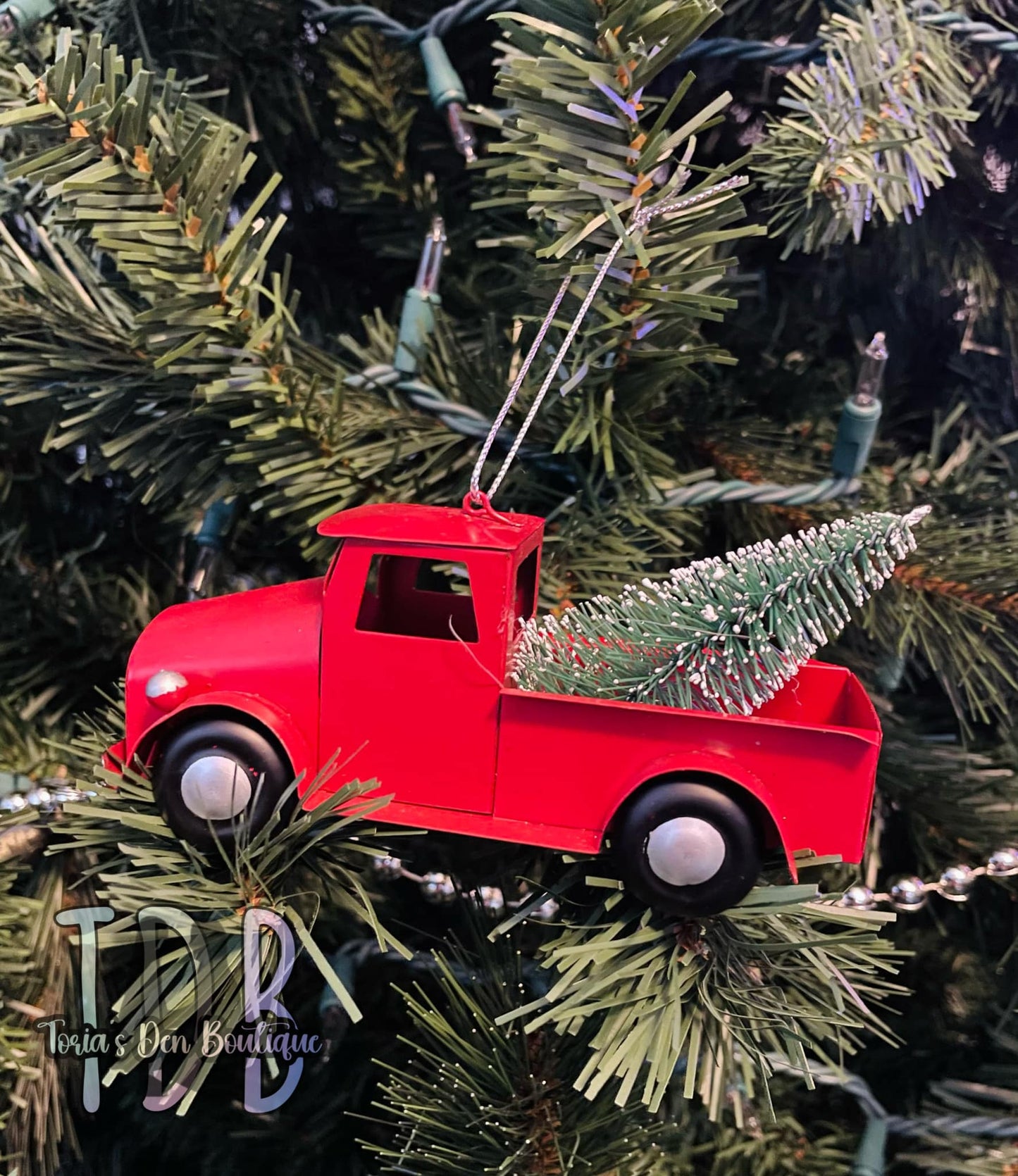 Personalized Metal Tree Truck Ornaments