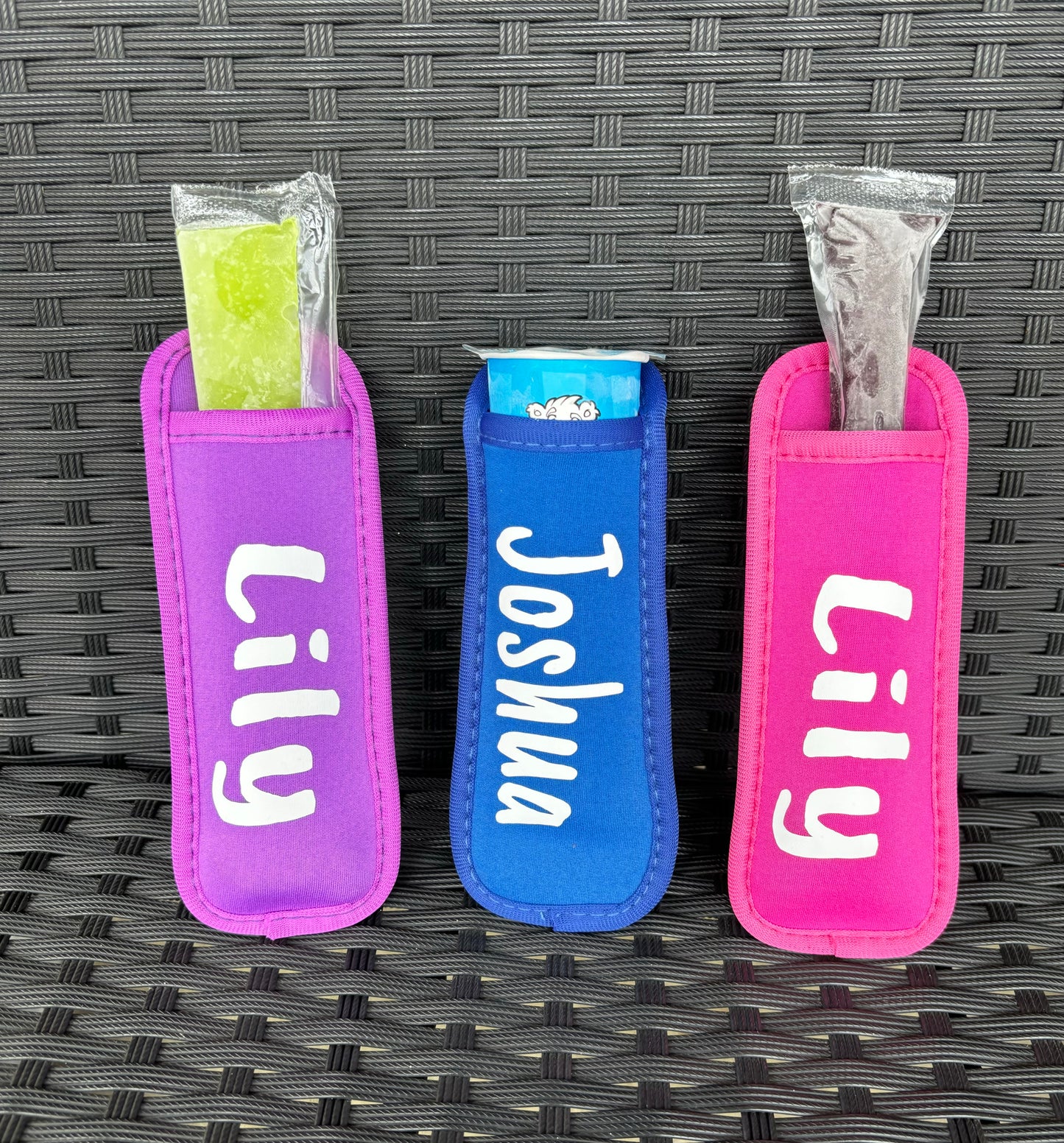 Popsicle Sleeves - Personalized - Neoprene (Put Shipping Address in Notes to Seller at Checkout!)