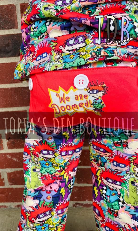 Throwback 5: *ALL TIME BEST-SELLER* We're DOOMED! Unisex Lounge Set! REMAKE! Pre-Order | Shipping is FREE at checkout!