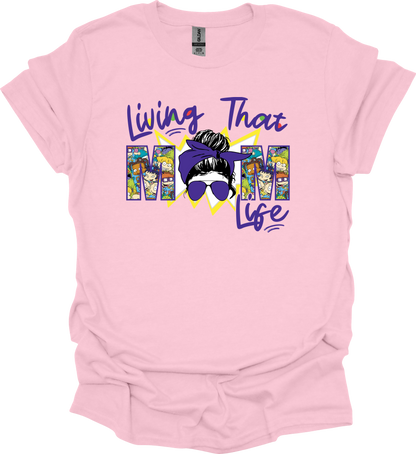 ᴀᴅᴜʟᴛ Living That Mom Life RR Tee (Multiple Color Options Available)