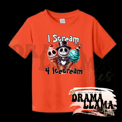 Toddler Spooky Drop 1 Tees- ORANGE