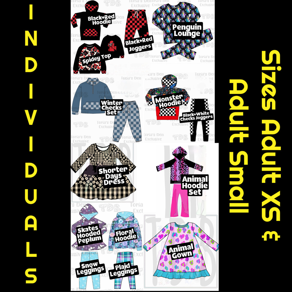 Individuals Listing! All Sizes 0-3 to 18-20! PRE-ORDER | FREE SHIPPING