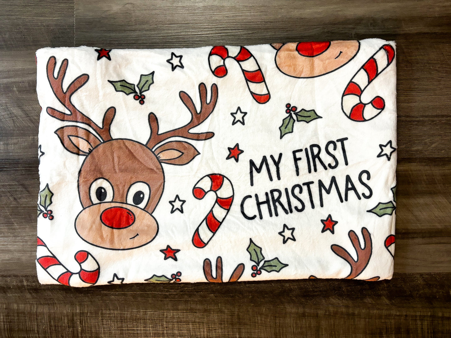 My First Christmas Blanket and Reindeer Plushie Bundle Deal