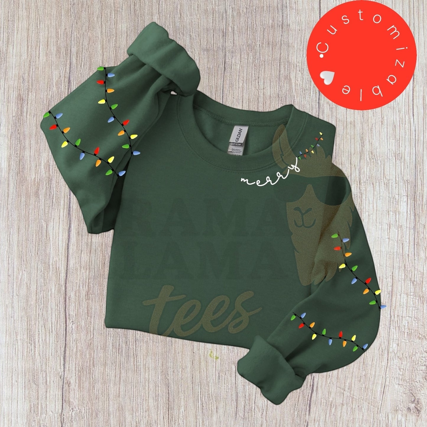 Customizable Christmas Lights Sweatshirts: Original Design