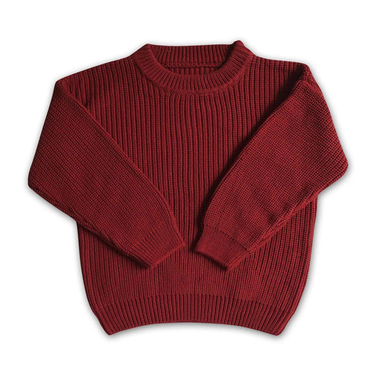 ᴡᴇᴇᴋʟʏ ᴘʀᴇ ᴏʀᴅᴇʀ Sweater- Burgundy