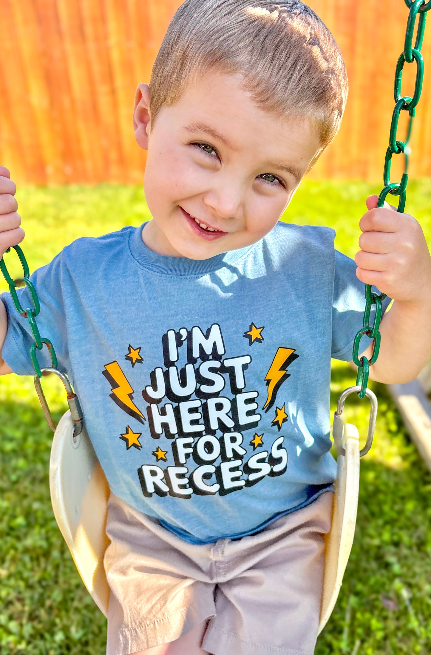 I'm Just Here For Recess GILDAN SOFTSTYLE Youth Tees