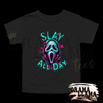 Toddler Spooky Drop 1 Tees- BLACK