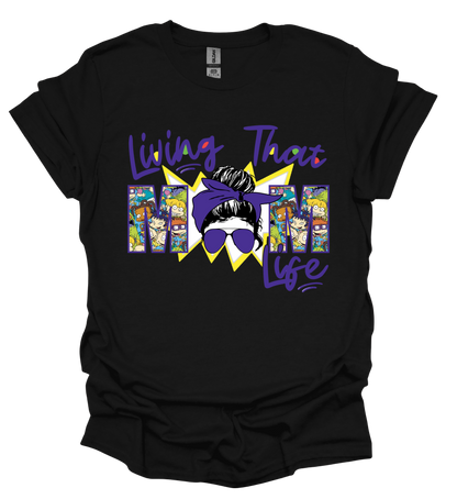 ᴀᴅᴜʟᴛ Living That Mom Life RR Tee (Multiple Color Options Available)