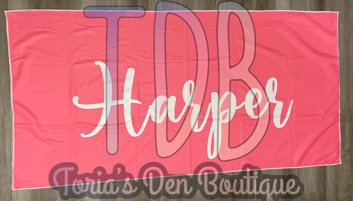 Customized Beach|Bath Towels (No Hood)- Religious