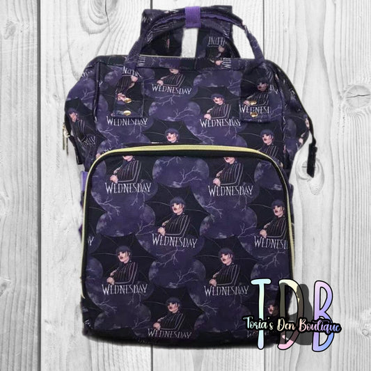 ᴡᴇᴇᴋʟʏ ᴘʀᴇ ᴏʀᴅᴇʀ Diaper Bag Backpack- Nevermore 10x16"