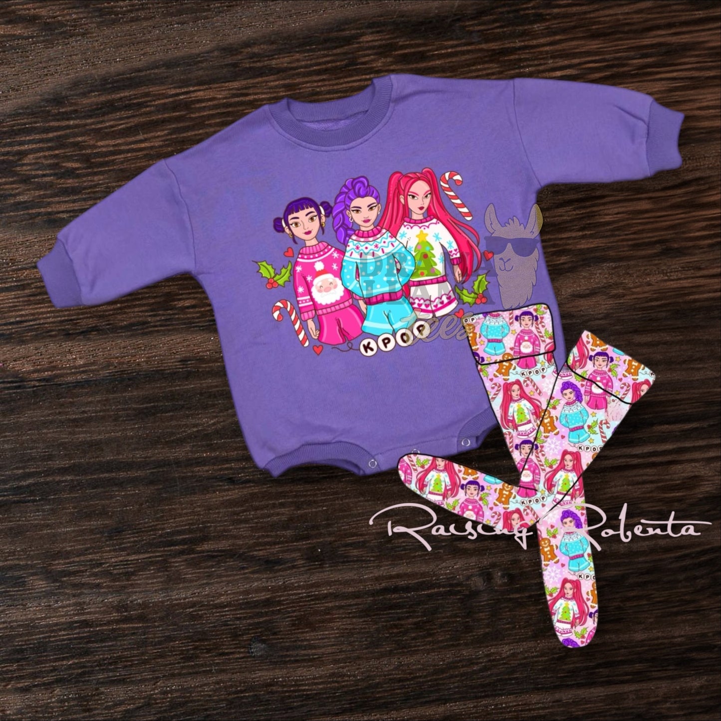 K💥 Christmas Collab Sweatshirt Rompers (Oversized)