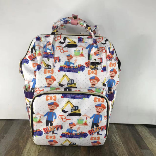 ᴡᴇᴇᴋʟʏ ᴘʀᴇ ᴏʀᴅᴇʀ Diaper Bag Backpack- Blue and Orange Guy  10x16”