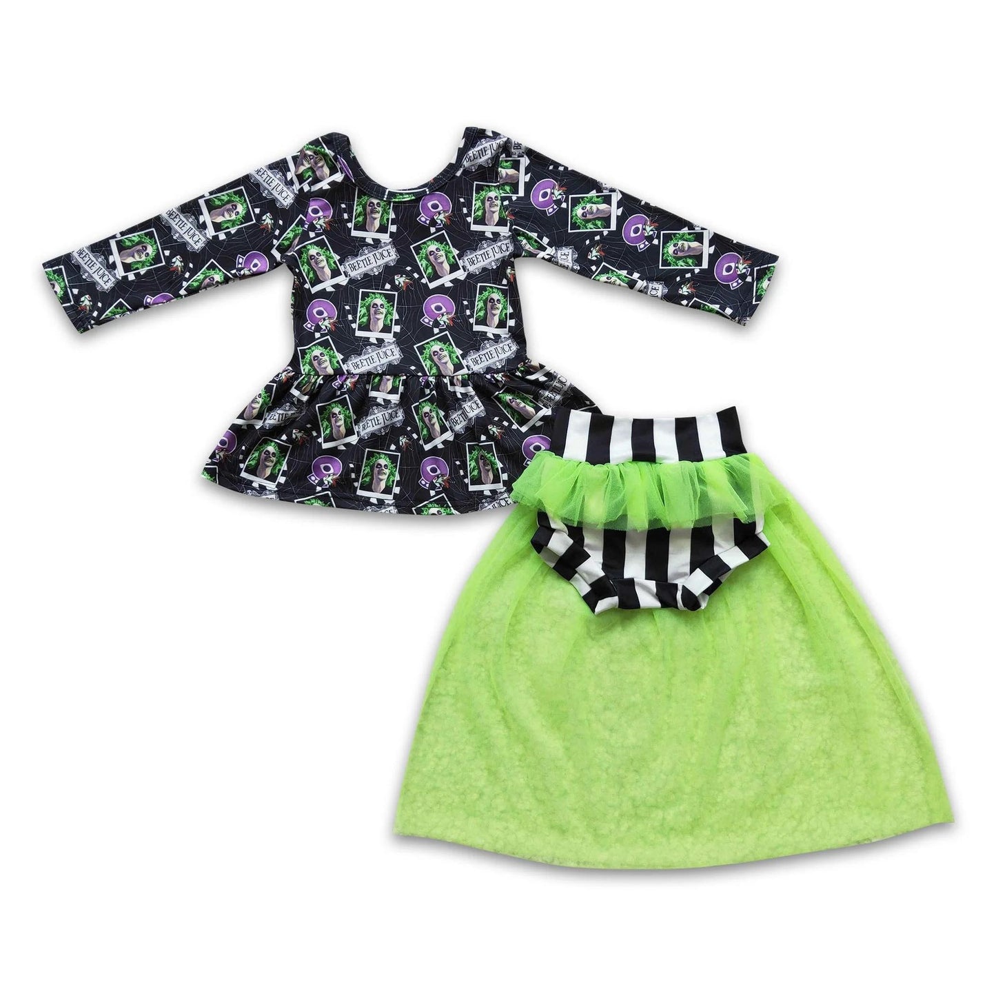 ᴡᴇᴇᴋʟʏ ᴘʀᴇ ᴏʀᴅᴇʀ Halloween Beetle Skirted Tulle Bummies Set