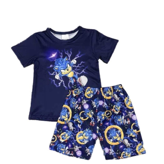 ᴡᴇᴇᴋʟʏ ᴘʀᴇ ᴏʀᴅᴇʀ Blue Speed Shorts Set