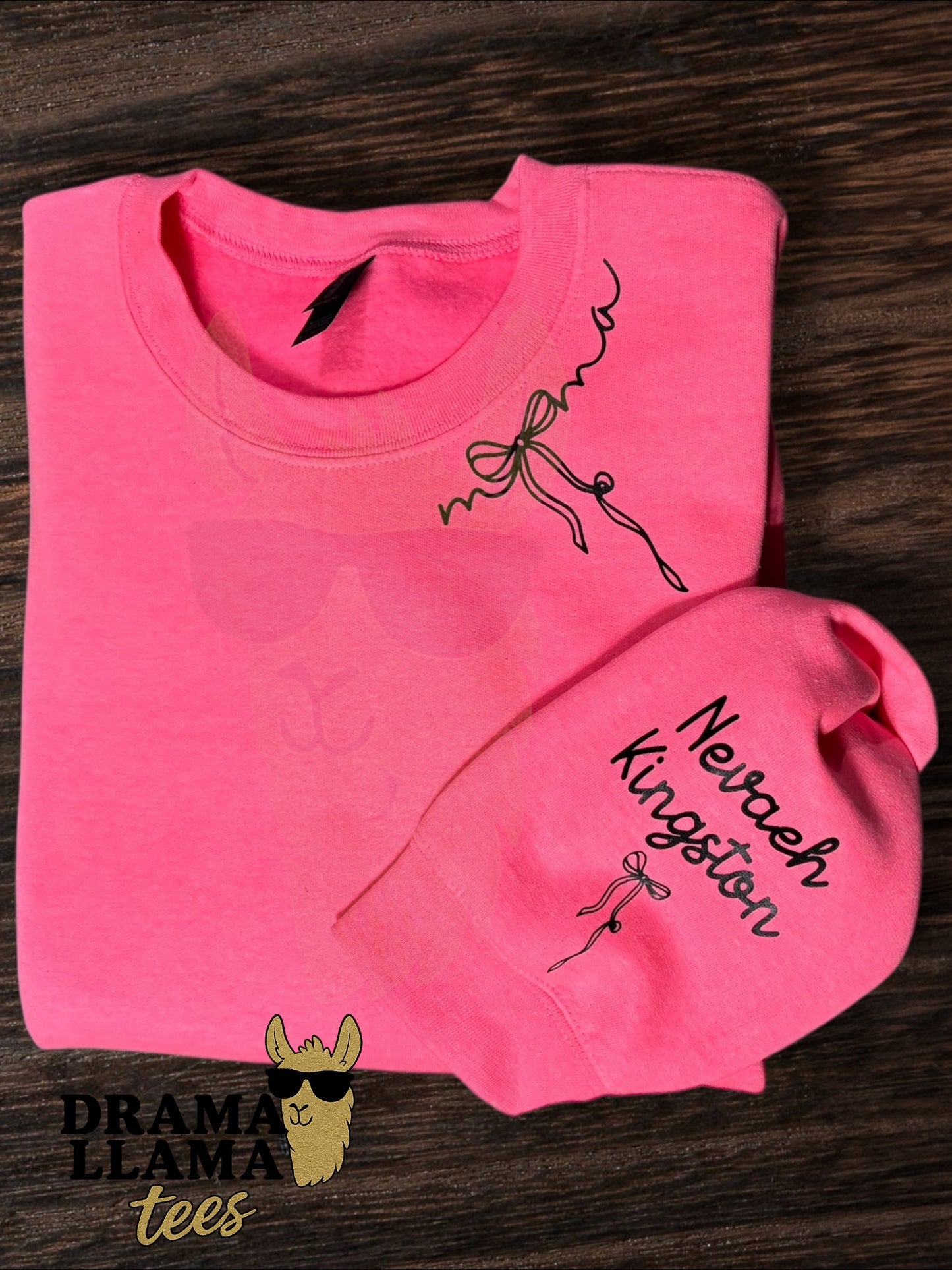 Any Title with Kid(s) Names Coquette Sweatshirts