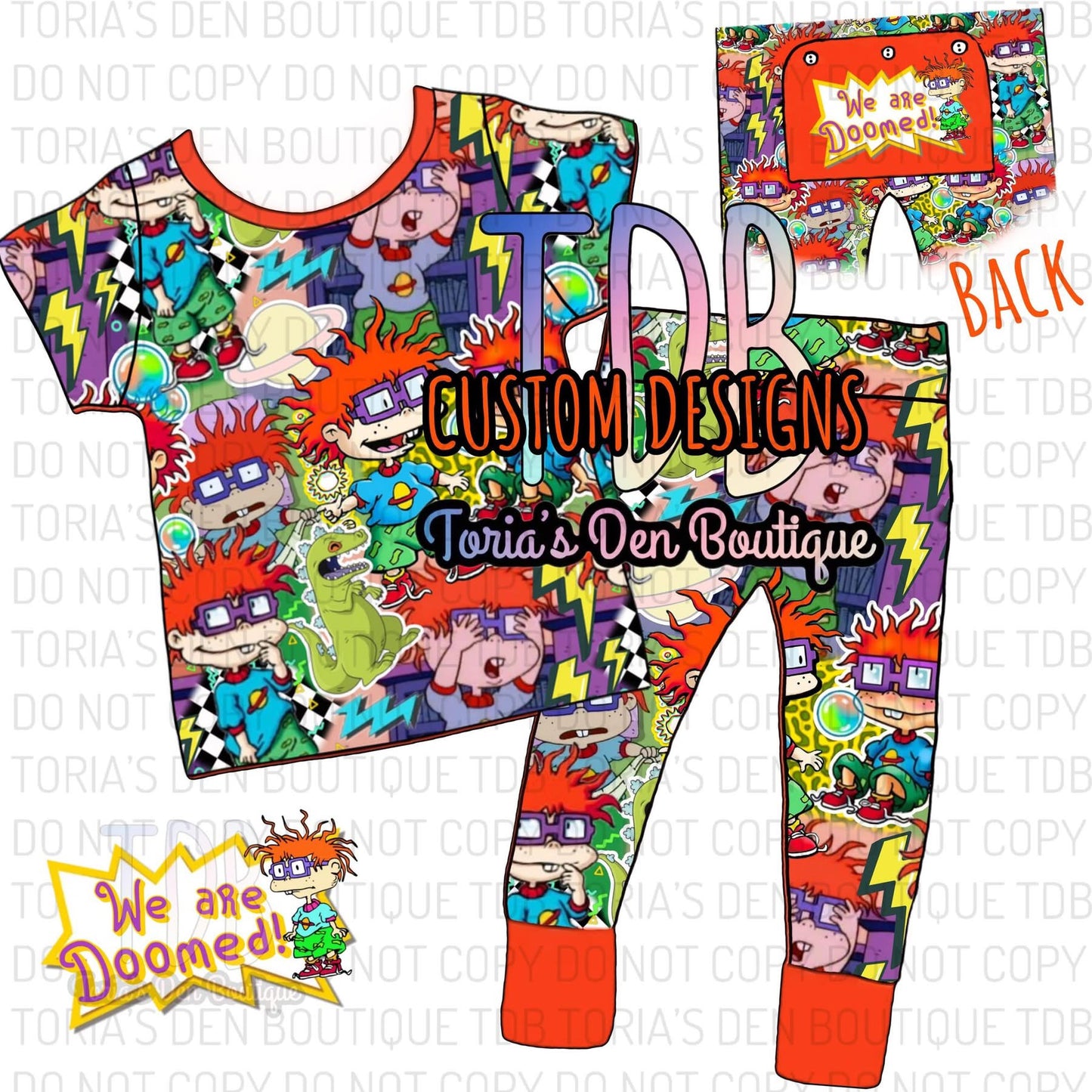 Throwback 5: *ALL TIME BEST-SELLER* We're DOOMED! Unisex Lounge Set! REMAKE! Pre-Order | Shipping is FREE at checkout!