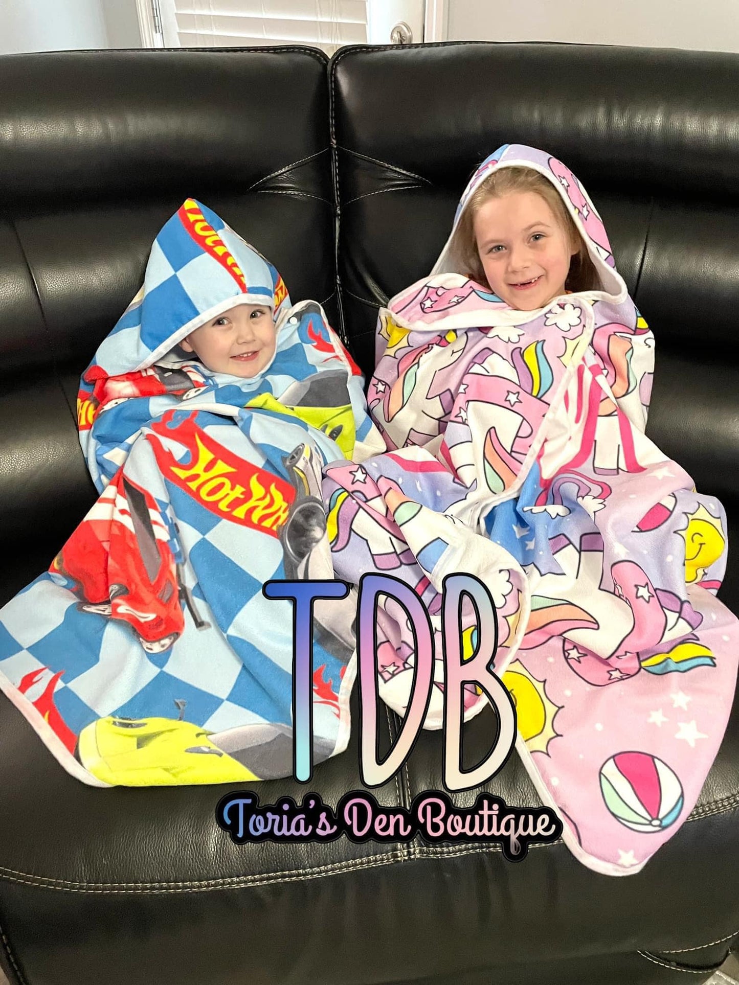 Customized Hooded Bath Towels (3 Sizes)- Boys Boys Boys